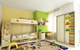 Детская комната Клаксон (Бежевый/корпус Клен) в Верхоянске - verhoyansk.katalogmebeli.com | фото 3
