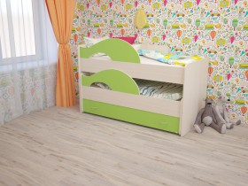 Кровать детская Радуга 1600 Млечный дуб/Венге в Верхоянске - verhoyansk.katalogmebeli.com | фото 8