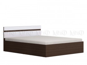 Ким кровать 1,4 (Венге/белый глянец) в Верхоянске - verhoyansk.katalogmebeli.com | фото