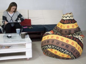 Кресло-груша Большое-Африка в Верхоянске - verhoyansk.katalogmebeli.com | фото 4