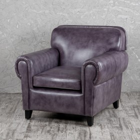 Кресло кожаное Элегант (Фиолетовый) в Верхоянске - verhoyansk.katalogmebeli.com | фото