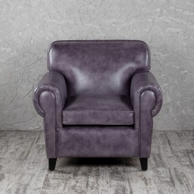 Кресло кожаное Элегант (Фиолетовый) в Верхоянске - verhoyansk.katalogmebeli.com | фото 4