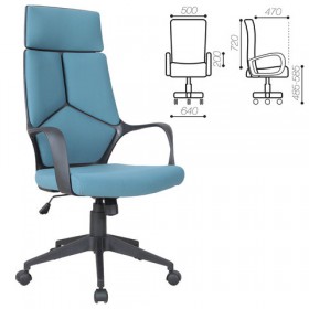 Кресло офисное BRABIX Prime EX-515 (голубая ткань) в Верхоянске - verhoyansk.katalogmebeli.com | фото