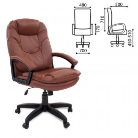 Кресло офисное BRABIX Trend EX-568 (коричневый) в Верхоянске - verhoyansk.katalogmebeli.com | фото 1