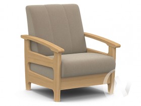 Кресло для отдыха Омега (бук лак/CATANIA LATTE) в Верхоянске - verhoyansk.katalogmebeli.com | фото