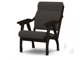 Кресло Вега-10 (венге лак/ULTRA GRAFIT) в Верхоянске - verhoyansk.katalogmebeli.com | фото 1