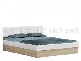 Кровать 1,4 спальня Фортуна (Дуб сонома/белый глянец) в Верхоянске - verhoyansk.katalogmebeli.com | фото