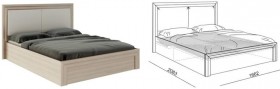 Кровать 1,6 Глэдис (М32) с подъемным механизмом Распродажа в Верхоянске - verhoyansk.katalogmebeli.com | фото 2