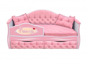 Кровать 160 серии Иллюзия 2 ящика 15 Бледно-розовый (подушки) в Верхоянске - verhoyansk.katalogmebeli.com | фото