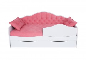 Кровать 190 серии Иллюзия Лайт 1 ящик 89 Розовый (подушки) в Верхоянске - verhoyansk.katalogmebeli.com | фото