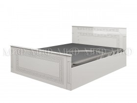 Кровать Афина-1 1,4 м (Белый/Белый глянец) в Верхоянске - verhoyansk.katalogmebeli.com | фото 1