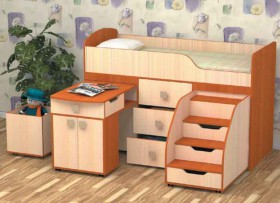 Кровать детская Фея 1.6 Венге/Дуб молочный в Верхоянске - verhoyansk.katalogmebeli.com | фото 3