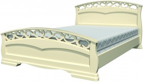 Кровать Грация-1 из массива сосны 1600*2000 Белый античный в Верхоянске - verhoyansk.katalogmebeli.com | фото 20
