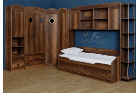 Кровать с 2-мя ящиками «Навигатор» (Дуб Каньон) в Верхоянске - verhoyansk.katalogmebeli.com | фото 10