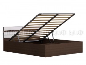 Кровать с подъемным механизмом Нэнси 1,6м (Венге/Белый глянец) в Верхоянске - verhoyansk.katalogmebeli.com | фото