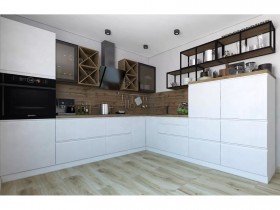 Модульная кухня Бронкс 1,8 м (Кварц) в Верхоянске - verhoyansk.katalogmebeli.com | фото 5