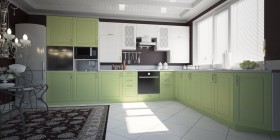 Модульная кухня Парма 1,6 м (Бирюза) в Верхоянске - verhoyansk.katalogmebeli.com | фото