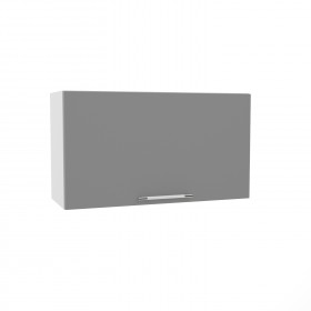 Лофт ВПГ 800 шкаф верхний горизонтальный высокий (Штукатурка серая/корпус Серый) в Верхоянске - verhoyansk.katalogmebeli.com | фото