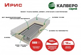 Матрас IRIS 1400*2000 в Верхоянске - verhoyansk.katalogmebeli.com | фото