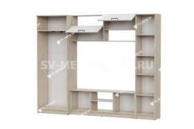 Мебель для гостиной МГС 3 Исполнение 1 Дуб Сонома / Белый в Верхоянске - verhoyansk.katalogmebeli.com | фото 3