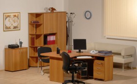 Мебель для персонала Рубин 42 Светлый миланский орех в Верхоянске - verhoyansk.katalogmebeli.com | фото 2