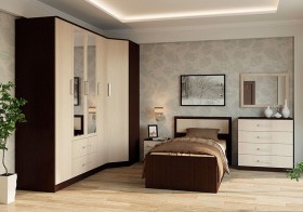 Модульная спальня Фиеста в Верхоянске - verhoyansk.katalogmebeli.com | фото 3
