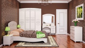 Модульная спальня Каролина в Верхоянске - verhoyansk.katalogmebeli.com | фото