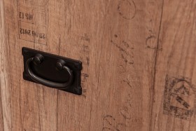 Шкаф для белья «Пилигрим» (Дуб Каньон светлый, Фон серый) в Верхоянске - verhoyansk.katalogmebeli.com | фото 4