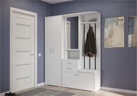 шкаф для одежды Домино 600 Белый в Верхоянске - verhoyansk.katalogmebeli.com | фото 3