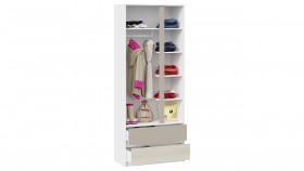 Шкаф для одежды комбинированный «Сканди» Дуб Гарден/Белый/Глиняный серый в Верхоянске - verhoyansk.katalogmebeli.com | фото 3
