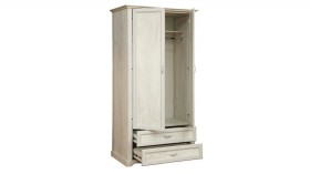 Шкаф для одежды "Сохо" (бетон пайн белый/2 ящика/зеркало) в Верхоянске - verhoyansk.katalogmebeli.com | фото 3
