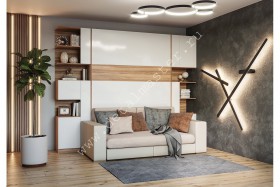 Шкаф-кровать с диваном Дина в Верхоянске - verhoyansk.katalogmebeli.com | фото