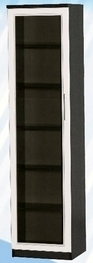 Шкаф средний со стеклодверью ДЛЯ ГОСТИНОЙ ШСС-450 Венге/Дуб выбеленный в Верхоянске - verhoyansk.katalogmebeli.com | фото
