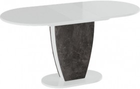 Стол обеденный «Монреаль» Тип 1 (Белый глянец/Моод темный) в Верхоянске - verhoyansk.katalogmebeli.com | фото 2