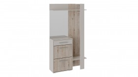 Шкаф для одежды «Нуар» тип 1 Фон серый/Дуб сонома в Верхоянске - verhoyansk.katalogmebeli.com | фото 2