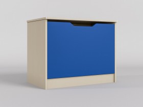 Ящик для игрушек Скай (Синий/корпус Клен) в Верхоянске - verhoyansk.katalogmebeli.com | фото
